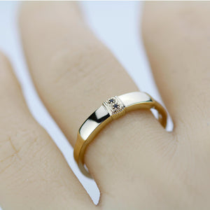 Handcrafted Black Diamond Signet Engagement Ring in 18K Solid Gold – A Bold and Inclusive Symbol of Love and Commitment for All Genders