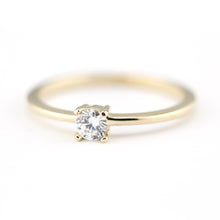 Load image into Gallery viewer, Solitaire engagement ring simple | 18k gold - 0.25 carat diamond - NOOI JEWELRY
