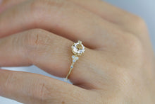 Load image into Gallery viewer, Morganite and diamond ring, morganite engagement ring, anniversary diamond ring |  R 345MO