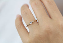 Load image into Gallery viewer, Three stone engagement ring, simple ring, diamond ring, dainty ring | R 364WD